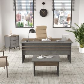 NEMBRO kancelářský set se skříňkou, bavlna/beton/antracit NEMBRO kancelářský set se skříňkou, bavlna/beton/antracit
