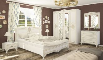 Sestava do ložnice MILAN bílý mat (postel 160, 2x NS, komoda 3S) Sestava do ložnice MILAN bílý mat (postel 160, 2x NS, komoda 3S)