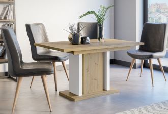 Jídelní rozkládací stůl JANGA artisan/bílá Jídelní rozkládací stůl JANGA artisan/bílá