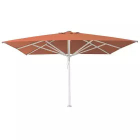Zahradní slunečník LIVA terakotová/bílá 400x400cm Zahradní slunečník LIVA terakotová/bílá 400x400cm