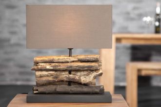 Stolní lampa PERIFERE BROWN 40 CM naplavené dříví Stolní lampa PERIFERE BROWN 40 CM naplavené dříví