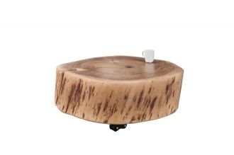 Konferenční stolek GOA ROLLER 60 CM masiv akácie Konferenční stolek GOA ROLLER 60 CM masiv akácie