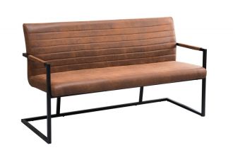 Stolová lavice IMPERIAL 160 CM antik hnědá mikrovlákno Stolová lavice IMPERIAL 160 CM antik hnědá mikrovlákno