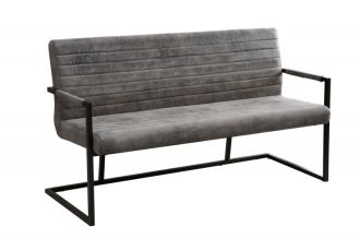 Stolová lavice IMPERIAL 160 CM vintage šedá mikrovlákno Stolová lavice IMPERIAL 160 CM vintage šedá mikrovlákno
