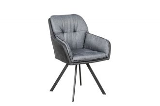 Jídelní židle LOUNGER tmavě šedá otočná Jídelní židle LOUNGER tmavě šedá otočná