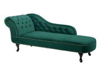 Lenoška CHESTERFIELD smaragdově zelená samet Lenoška CHESTERFIELD smaragdově zelená samet