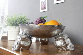 Mísa SKULL 35 CM stříbrná Mísa SKULL 35 CM stříbrná