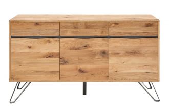 Komoda LIVING EDGE 160 CM divoký dub/antracitová Komoda LIVING EDGE 160 CM divoký dub/antracitová