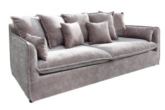Luxusní pohovka HEAVEN 3M taupe samet Luxusní pohovka HEAVEN 3M taupe samet