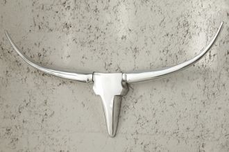 Nástěnná dekorace ANTLERS 75 CM stříbrná Nástěnná dekorace ANTLERS 75 CM stříbrná