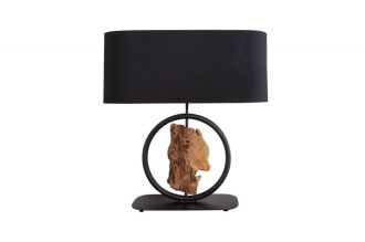 Stolní lampa ELEMENTS 58 CM černá masiv akácie Stolní lampa ELEMENTS 58 CM černá masiv akácie