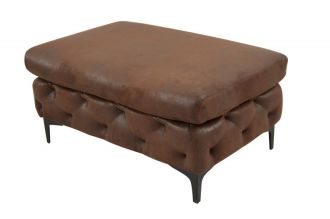 Taburet MODERN BAROCCO XL 90 CM antik hnědý mikrovlákno Taburet MODERN BAROCCO XL 90 CM antik hnědý mikrovlákno