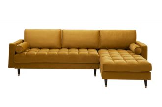 Sedací souprava COZY VELVET II 260 CM tmavě žlutá samet Sedací souprava COZY VELVET II 260 CM tmavě žlutá samet