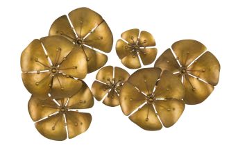 Nástěnná dekorace FLOWER GOLD B 57 CM Nástěnná dekorace FLOWER GOLD B 57 CM
