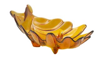 Mísa LEAF 33 CM oranžová recyklované sklo Mísa LEAF 33 CM oranžová recyklované sklo