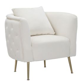 Křeslo MODERNO 76 CM krémové samet Křeslo MODERNO 76 CM krémové samet