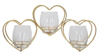 Svícen GOLDEN HEART 37 CM Svícen GOLDEN HEART 37 CM