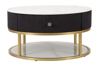 Konferenční stolek FRANCE 75 CM černý Konferenční stolek FRANCE 75 CM černý