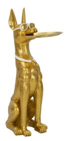 Socha/mísa CANE 91 CM zlatá Socha/mísa CANE 91 CM zlatá