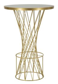 Barový stůl TOWER NEW 103 CM černý/zlatý Barový stůl TOWER NEW 103 CM černý/zlatý