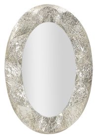 Oválné zrcadlo ARGELUX 128 CM stříbrné Oválné zrcadlo ARGELUX 128 CM stříbrné