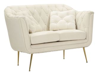 Pohovka BUDAPEST 130 CM krémová Pohovka BUDAPEST 130 CM krémová