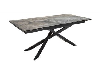 Jídelní stůl EUPHORIA DARK MRAMOR 180-220-260 CM keramika rozkládací Jídelní stůl EUPHORIA DARK MRAMOR 180-220-260 CM keramika rozkládací