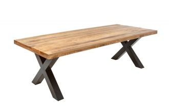Jídelní stůl IRON CRAFT X NATUR 240 CM masiv mango Jídelní stůl IRON CRAFT X NATUR 240 CM masiv mango
