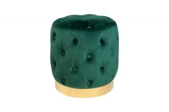 Taburet MODERN BAROCCO 38 CM zelený samet Taburet MODERN BAROCCO 38 CM zelený samet