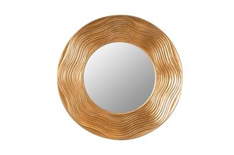 Zrcadlo CIRCLE 100 CM zlaté masiv pavlovnie Zrcadlo CIRCLE 100 CM zlaté masiv pavlovnie