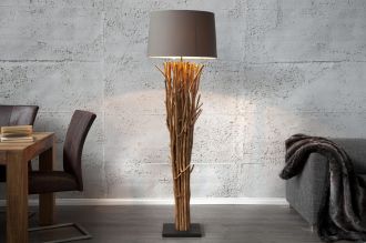 Stojací lampa EUPHORIA 175 CM hnědá naplavené dříví Stojací lampa EUPHORIA 175 CM hnědá naplavené dříví