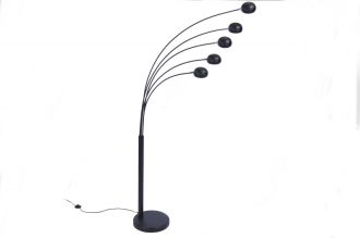 Stojací lampa FIVE LIGHTS 210 CM černo-zlatá Stojací lampa FIVE LIGHTS 210 CM černo-zlatá