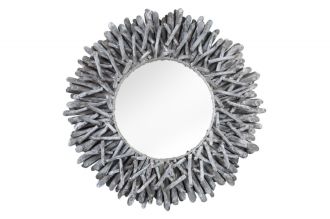 Designové zrcadlo RIVERSIDE GREY naplavené dříví Designové zrcadlo RIVERSIDE GREY naplavené dříví