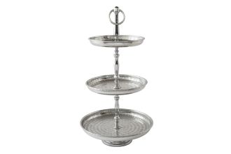 Etažér ORIENT II 47 CM stříbrný Etažér ORIENT II 47 CM stříbrný