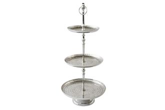 Etažér ORIENT II 65 CM stříbrný Etažér ORIENT II 65 CM stříbrný