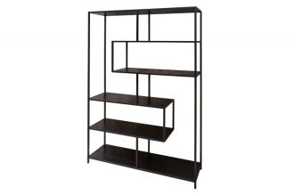 Regál SLIM LINE 185x115 CM vzhled černý jasan Regál SLIM LINE 185x115 CM vzhled černý jasan