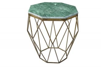 Odkládací stolek DIAMOND NOBLES 50 CM zelený mramor Odkládací stolek DIAMOND NOBLES 50 CM zelený mramor
