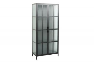 Vitrína DURA STEEL 180 CM černý kov Vitrína DURA STEEL 180 CM černý kov