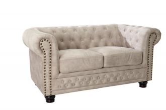 Pohovka CHESTERFIELD 2M 150 CM šampaňská samet Pohovka CHESTERFIELD 2M 150 CM šampaňská samet