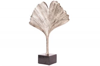 Skulptura GINKGO LEAF 34 CM stříbrná Skulptura GINKGO LEAF 34 CM stříbrná