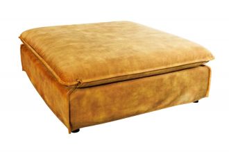 Luxusní taburet HEAVEN 100 CM tmavě žlutý samet Luxusní taburet HEAVEN 100 CM tmavě žlutý samet