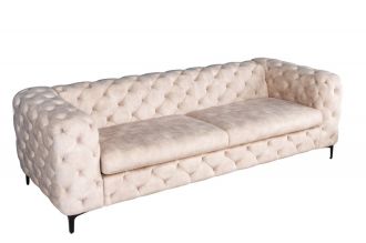 Pohovka MODERN BAROCCO 235 CM šampaňská samet Pohovka MODERN BAROCCO 235 CM šampaňská samet