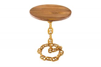 Odkládací stolek CHAIN GOLD 55 CM masiv mango Odkládací stolek CHAIN GOLD 55 CM masiv mango