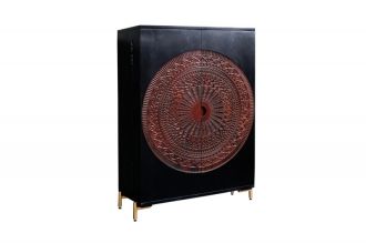 Barová skříň MANDALA 140 CM černá masiv mango Barová skříň MANDALA 140 CM černá masiv mango