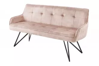 Stolová lavice EUPHORIA 160 CM greige samet Stolová lavice EUPHORIA 160 CM greige samet