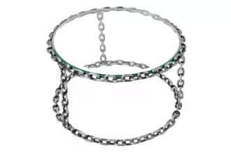 Konferenční stolek CHAIN 65 CM stříbrný Konferenční stolek CHAIN 65 CM stříbrný