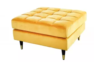 Taburet COZY VELVET 80 CM tmavě žlutý samet Taburet COZY VELVET 80 CM tmavě žlutý samet