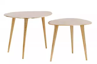 2SET konferenční stolek ELEMENTS 39/32 CM zlatý 2SET konferenční stolek ELEMENTS 39/32 CM zlatý