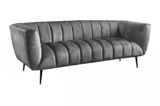 Pohovka NOBLESSE 3M 225 CM šedá samet Pohovka NOBLESSE 3M 225 CM šedá samet