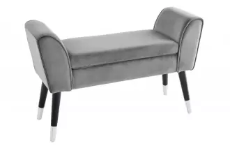 Lavice SCARLETT 90 CM šedá samet Lavice SCARLETT 90 CM šedá samet